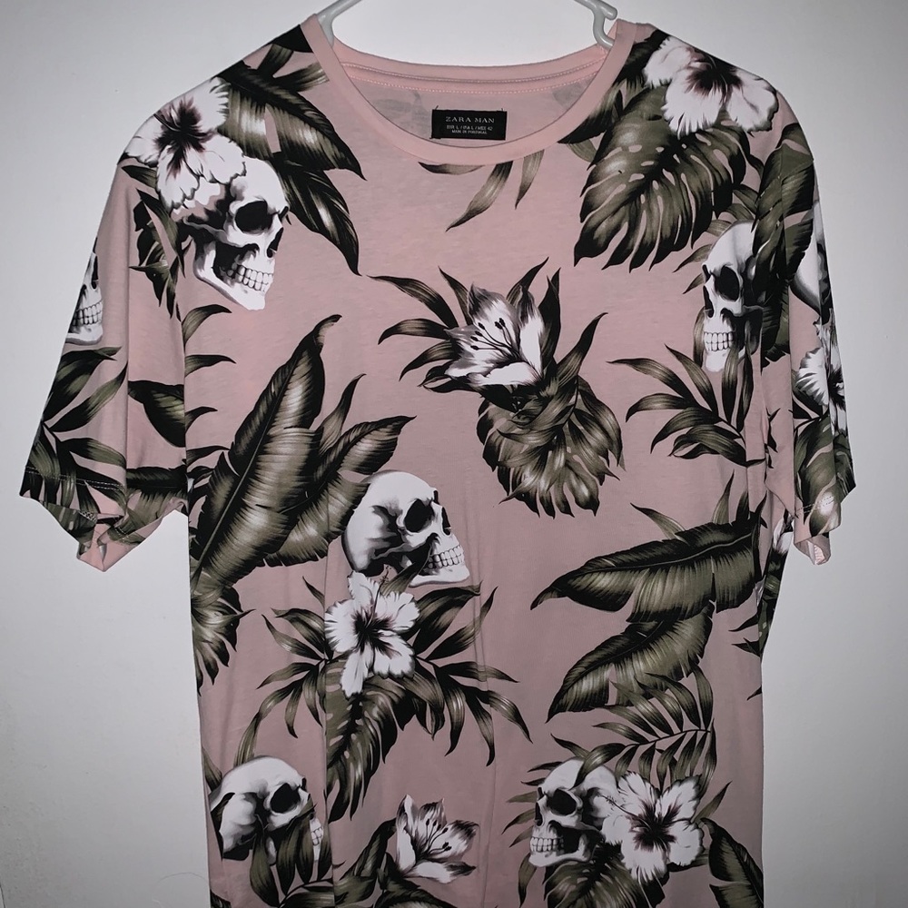 Zara floral t shirt